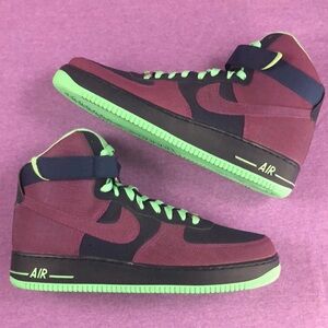 NWOB Air Force 1 High '07 'Brave Blue Cherrywood'